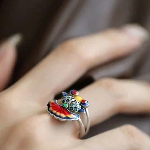Koi Fish Ring  Year Chinese Style Enamel Vintage National Fashion 07FC0E-D4 - KOEEK [3]