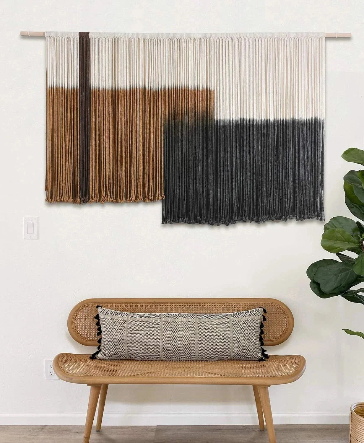 Large Dip Dyed Tapestry Fiber Wall Hanging Art Bohemian Bedroom Decoration 07FC0E-D4 - KOEEK [1]