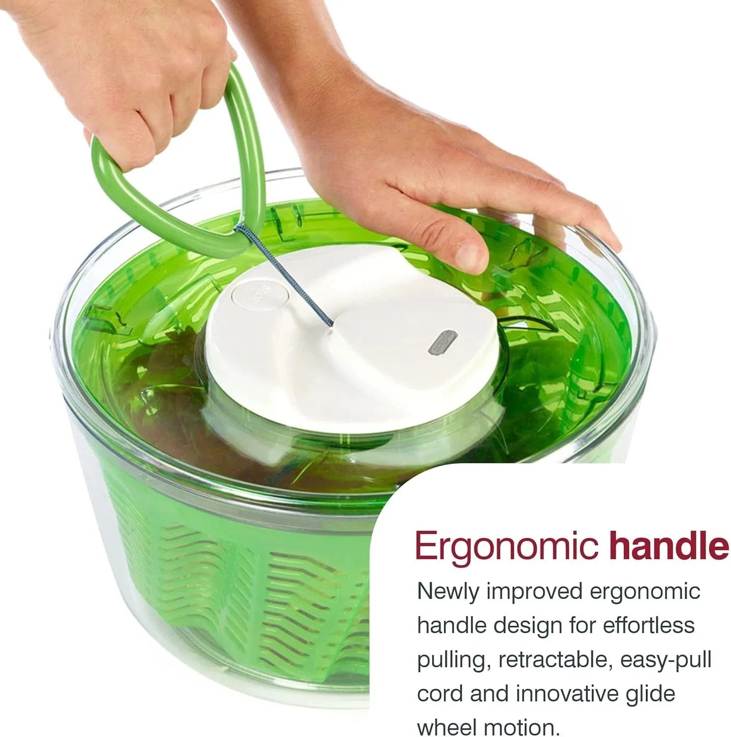 Large Salad Spinner - Salad Spinner with Pull Cord 07FC0E-D4 - KOEEK [3]