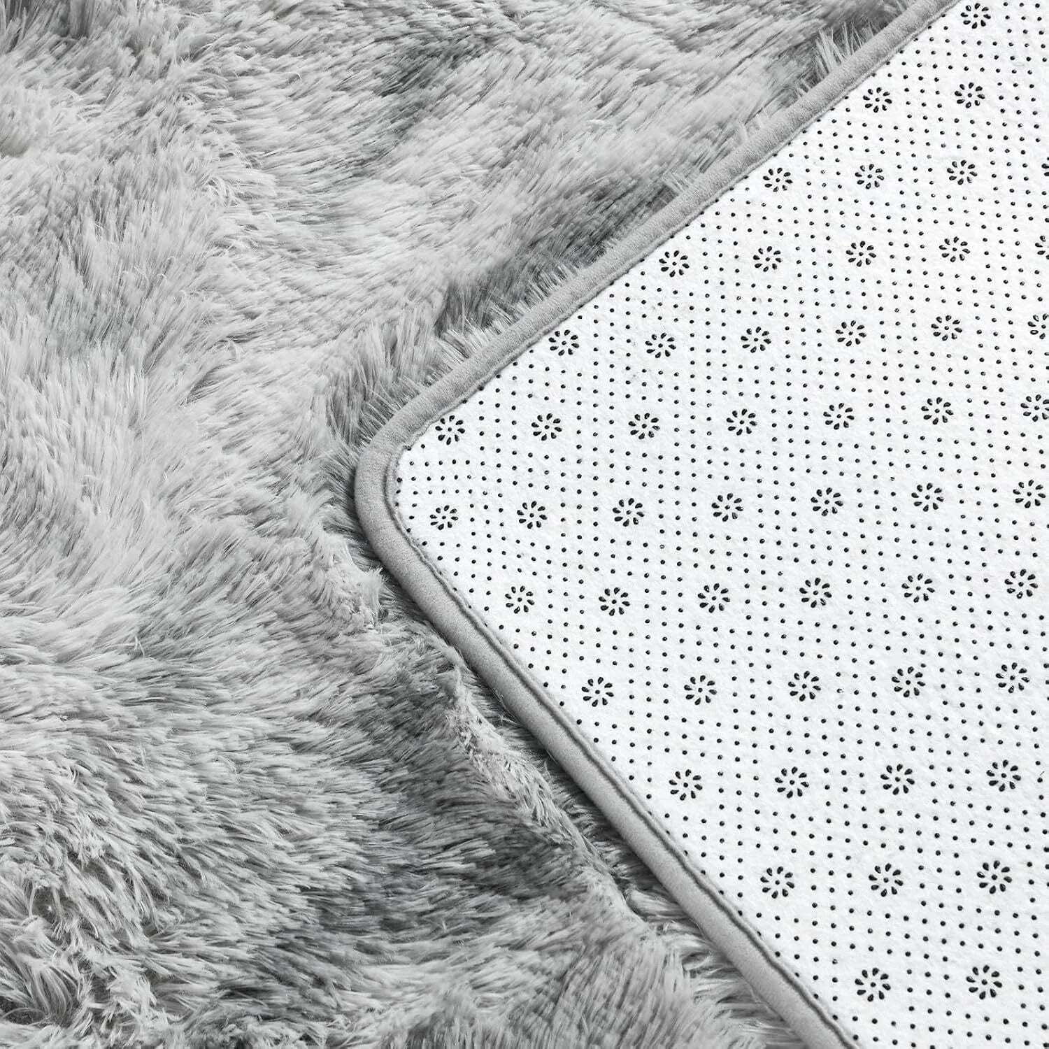Large Shag Area Rugs 6 x 9,Tie-Dyed Plush Fuzzy Rugs for Living Room,Ultra Soft 07FC0E-D4 - KOEEK [5]