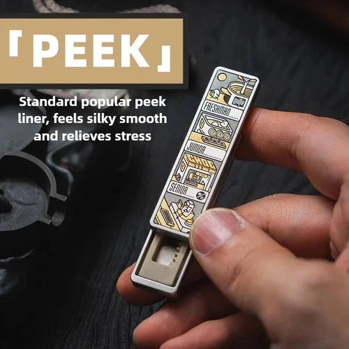 Limited ！！！1pc LAUTIE CHOC Mechanical Metal Direct Push Fingertip Push Card Gift 07FC0E-D4 - KOEEK [4]