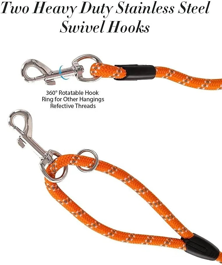 Long Dog Leash for Training 10FT/16FT/20FT/30FT/50FT/100FT, Reflective Tie Out 07FC0E-D4 - KOEEK [4]