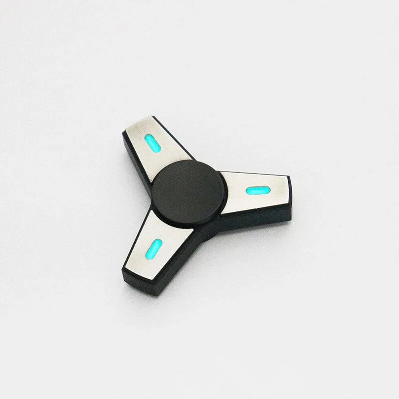 Luminous Threeleaf Fidget Spinner EDC Fidget Toys Metal Hand Spinner ADHD Tool 07FC0E-D4 - KOEEK [7]