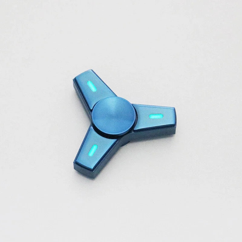 Luminous Threeleaf Fidget Spinner EDC Fidget Toys Metal Hand Spinner ADHD Tool 07FC0E-D4 - KOEEK [8]