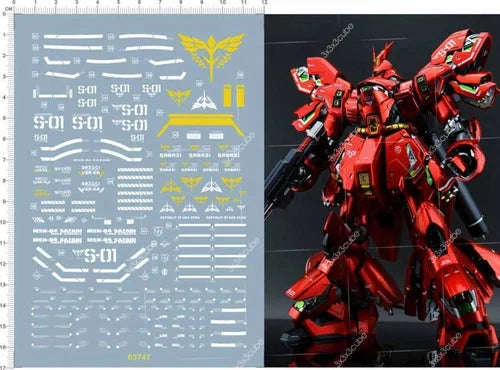 MG 1/100 NEO ZEON MSN-04 SAZABI Ver.KA GDM Model Kit Water Slide Decal 12*17cm 07FC0E-D4 - KOEEK [1]