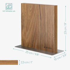 Magnetic Wooden Knife Block - Kitchen Storage with Strong Magnets for Knives 07FC0E-D4 - KOEEK [4]