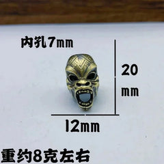 Man-Ape rass Bead Parachute Cord Knife Lanyard Pendant EDC DIY Accessories 07FC0E-D4 - KOEEK [4]