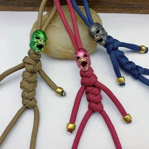 Man-Ape rass Bead Parachute Cord Knife Lanyard Pendant EDC DIY Accessories 07FC0E-D4 - KOEEK [7]