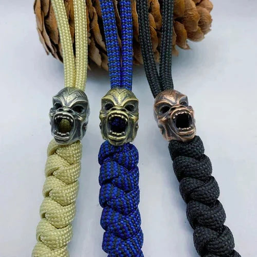 Man-Ape rass Bead Parachute Cord Knife Lanyard Pendant EDC DIY Accessories 07FC0E-D4 - KOEEK [8]