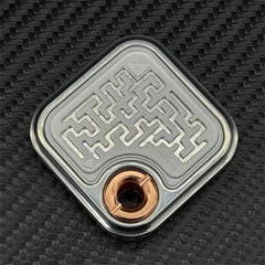 Maze Side-Push EDC Fidget Slider Stylish Stainless Steel Mechanical Fidget Toys 07FC0E-D4 - KOEEK [4]