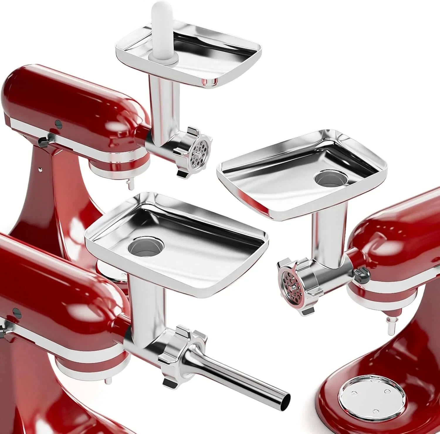 Meat Grinder, Sausage Stopper, 3 Sausage Stopper Attachments, Kitchen Grinder 07FC0E-D4 - KOEEK [7]