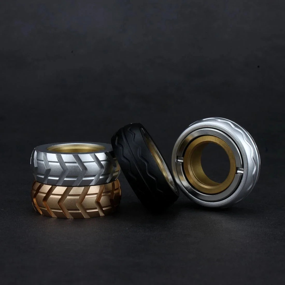 Mechanic Ring Tire Fidget Spinner Clicker Slider Haptic Stress Relief EDC Toys 07FC0E-D4 - KOEEK [6]