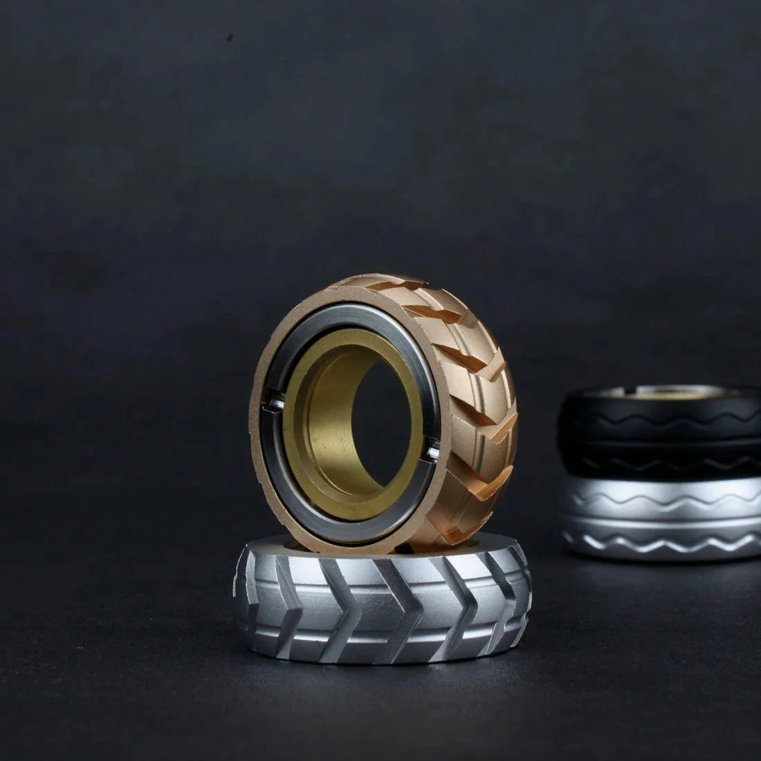 Mechanic Ring Tire Fidget Spinner Clicker Slider Haptic Stress Relief EDC Toys 07FC0E-D4 - KOEEK [8]