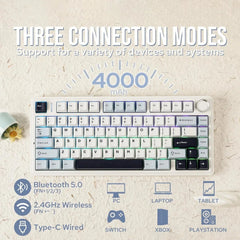 Mechanical Keyboard, 75% Wireless Hot Swap Gaming Keyboard 07FC0E-D4 - KOEEK [4]
