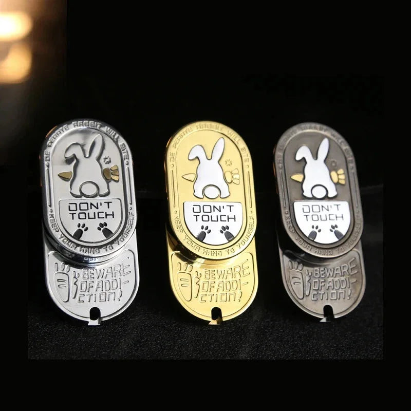 Metal EDC Fidget Slider Cartoon Rabbit Stress Relief Toy for ADHD Gifts for Men 07FC0E-D4 - KOEEK [7]