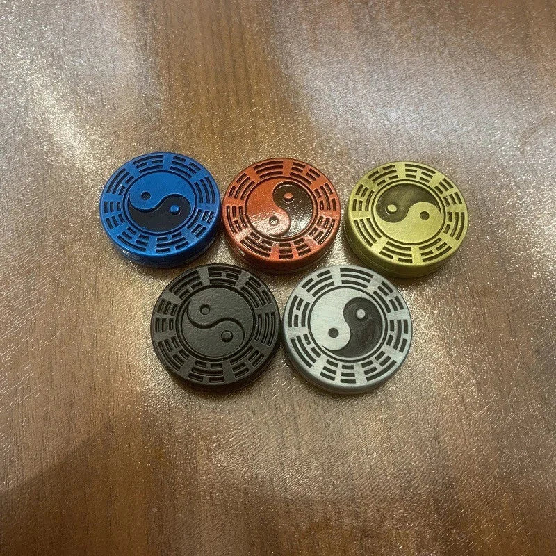Metal Haptic Coins Adult Fidget EDC Toy ADHD Hand Spinner Stress Relief 07FC0E-D4 - KOEEK [1]