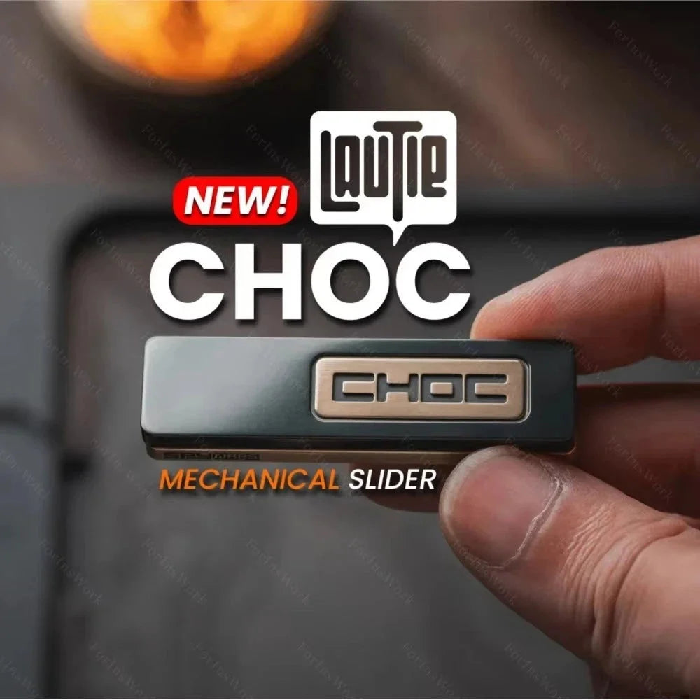 Metal Slider Fidget EDC Toys LAUTIE PEEK Choc Mechanical Push Slider Toys 07FC0E-D4 - KOEEK [2]