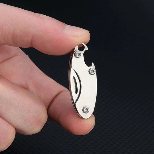Mini Bottle Opener Knife Pocket Folding Knife Outdoor Camping Portable EDC Tool 07FC0E-D4 - KOEEK [1]