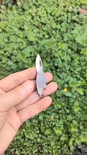 Mini Bottle Opener Knife Pocket Folding Knife Outdoor Camping Portable EDC Tool 07FC0E-D4 - KOEEK [2]