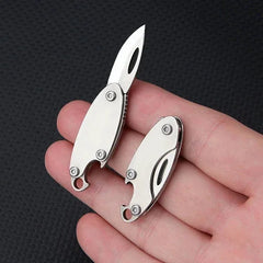 Mini Bottle Opener Knife Pocket Folding Knife Outdoor Camping Portable EDC Tool 07FC0E-D4 - KOEEK [3]