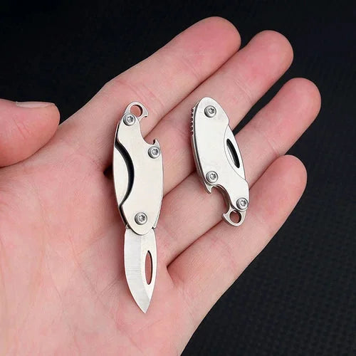 Mini Bottle Opener Knife Pocket Folding Knife Outdoor Camping Portable EDC Tool 07FC0E-D4 - KOEEK [7]