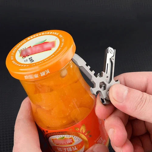 Mini EDC Titanium Folding Knife Pocket Outdoor Multi Tools Pendant Keychain 07FC0E-D4 - KOEEK [10]
