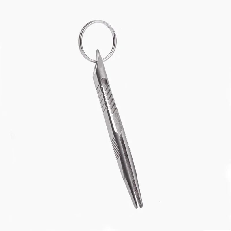 Mini Lightweight Titanium Alloy Keychain Tweezers Pry Bar Portable Outdoor EDC 07FC0E-D4 - KOEEK [1]