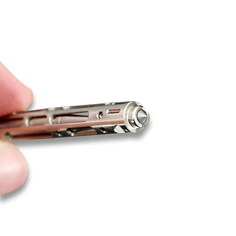 Mini Titanium Alloy keychain Ball Point Pen Signature Pen Outdoor Travel EDC 07FC0E-D4 - KOEEK [10]