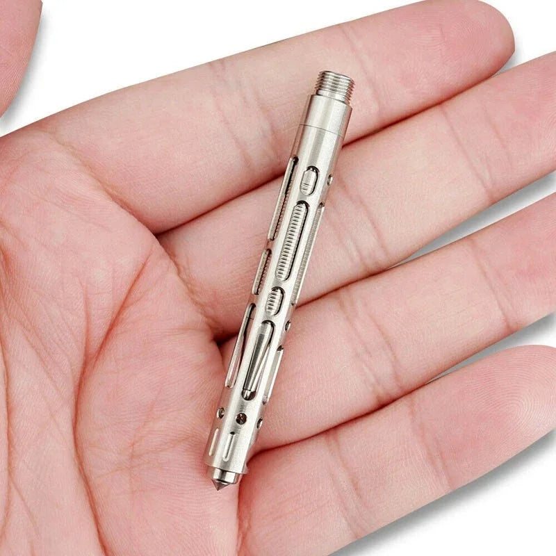 Mini Titanium Alloy keychain Ball Point Pen Signature Pen Outdoor Travel EDC 07FC0E-D4 - KOEEK [11]