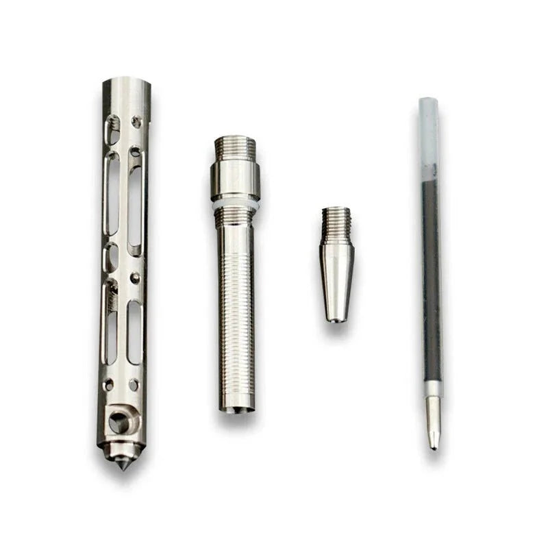 Mini Titanium Alloy keychain Ball Point Pen Signature Pen Outdoor Travel EDC 07FC0E-D4 - KOEEK [3]