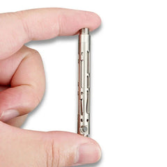 Mini Titanium Alloy keychain Ball Point Pen Signature Pen Outdoor Travel EDC 07FC0E-D4 - KOEEK [4]