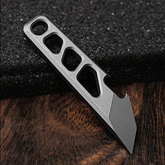 Mini Titanium Pry Bar Crowbar Bottle Opener Portable Keychain EDC Multi Tools 07FC0E-D4 - KOEEK [2]