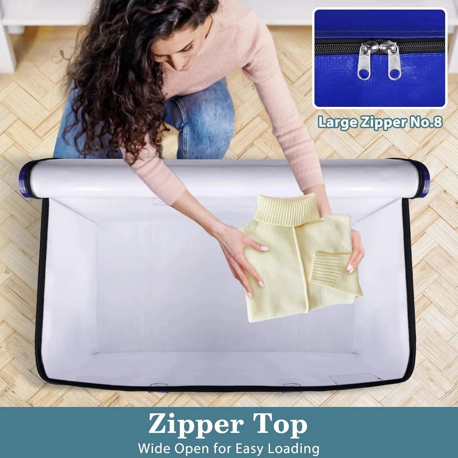 Moving bag,durable type,with sturdy zipper and handle.Foldable moving supplies. 07FC0E-D4 - KOEEK [6]