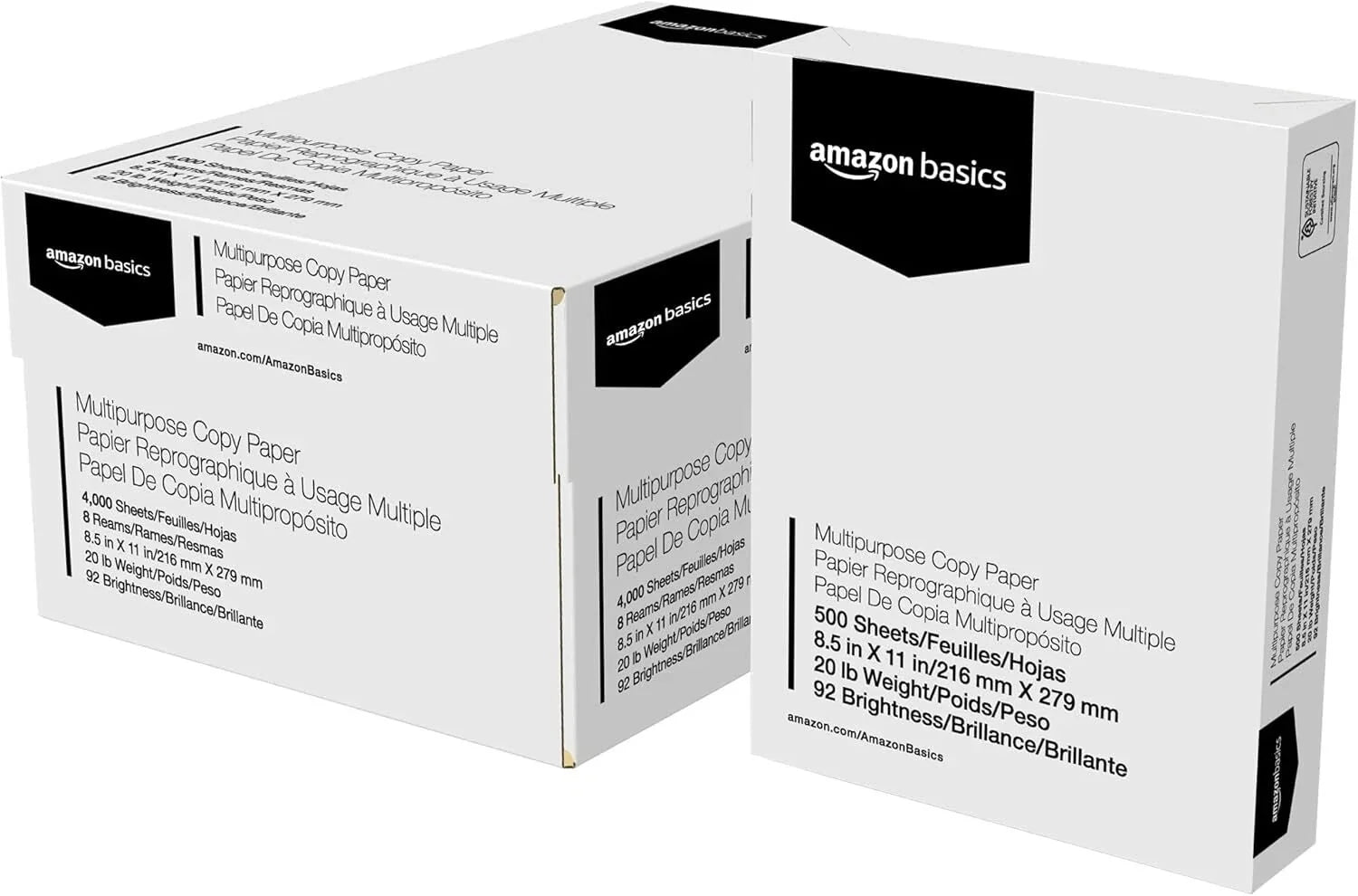 Multi-Purpose Copy Printer Paper, 8.5-inch x 11-inch, 20 lb, 8 Rolls, White 07FC0E-D4 - KOEEK [1]
