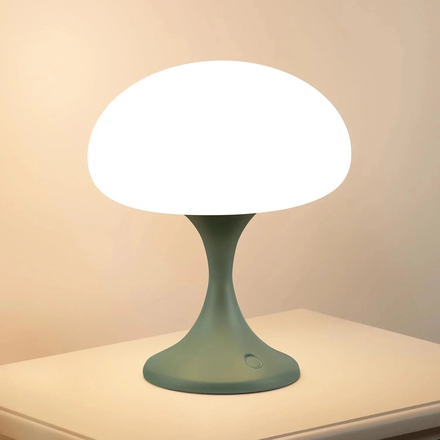 Mushroom Lamp, 5 Watt LED Cordless Rechargeable Table Lamp, Green 07FC0E-D4 - KOEEK [9]