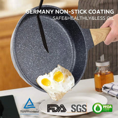 Non-Stick Skillet, Induction Skillet Set, Granite Skillet 07FC0E-D4 - KOEEK [3]