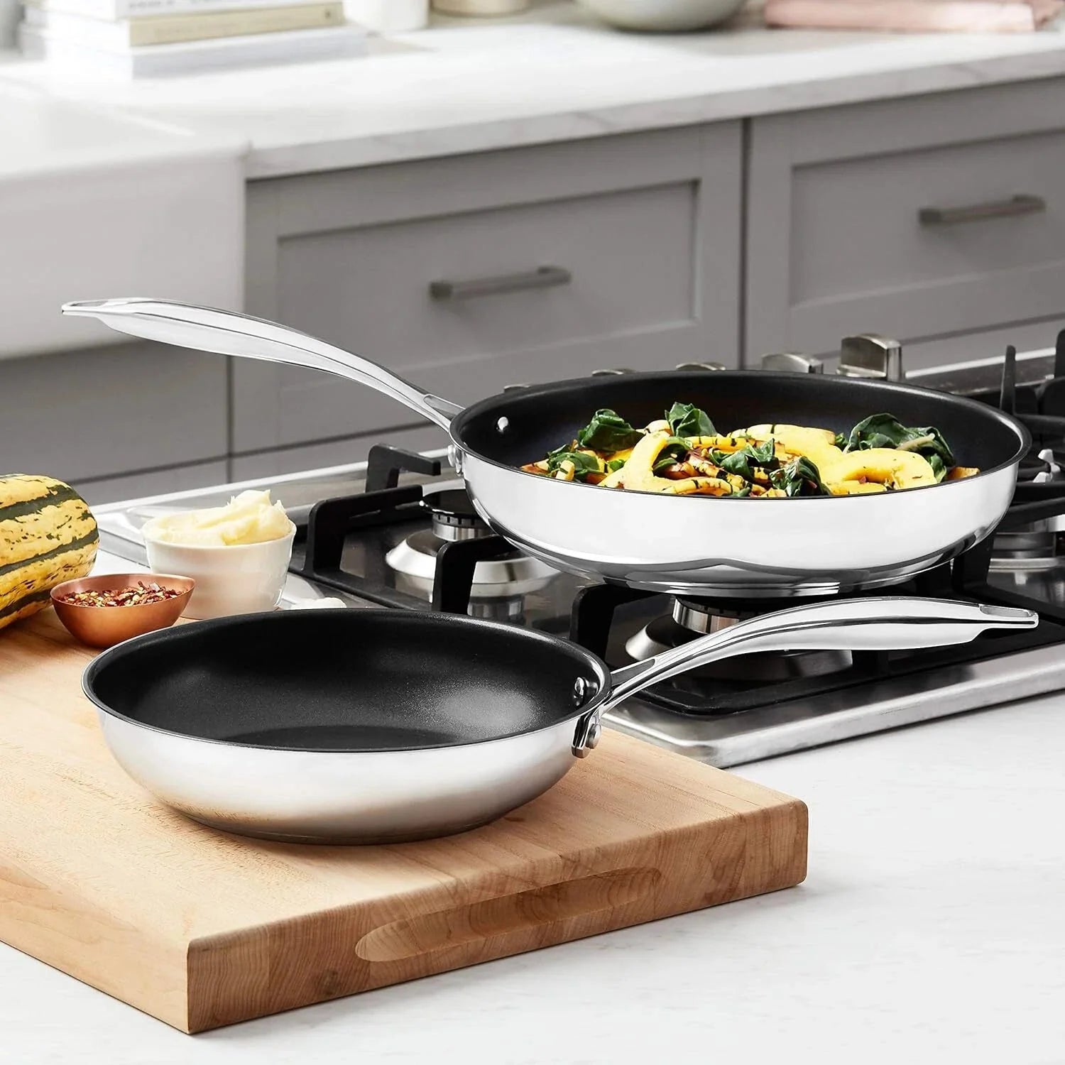 Non-Stick Two-Piece Pan Set, 10-Inch and 8-Inch 07FC0E-D4 - KOEEK [6]