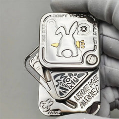 Novel Angry Rabbit EDC Fidget Slider Three-Layer Side Push Haptic Slider 07FC0E-D4 - KOEEK [2]