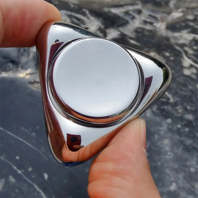 Novel Stainless Steel Fidget Spinner EDC Adult Fidget Toy ADHD Stress Relief Toy 07FC0E-D4 - KOEEK [1]