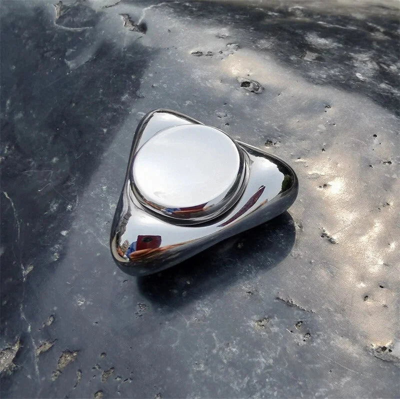 Novel Stainless Steel Fidget Spinner EDC Adult Fidget Toy ADHD Stress Relief Toy 07FC0E-D4 - KOEEK [6]