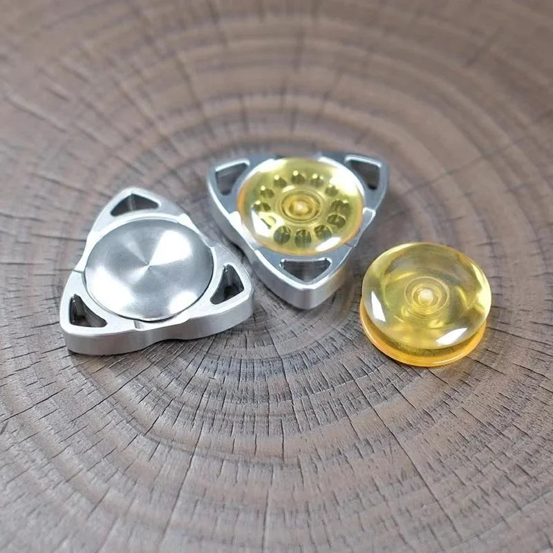 Novel and Simple EDC Hand Spinner Fashion Metal Fidget Spinner Stress Relief Toy 07FC0E-D4 - KOEEK [1]