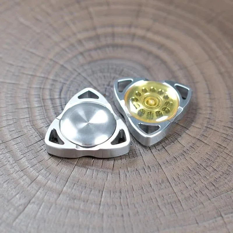 Novel and Simple EDC Hand Spinner Fashion Metal Fidget Spinner Stress Relief Toy 07FC0E-D4 - KOEEK [2]