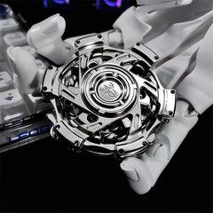 Novelty Stainless Steel EDC Hand Spinner Fun Fidget Spinner Fidget Toys Gift 07FC0E-D4 - KOEEK [1]