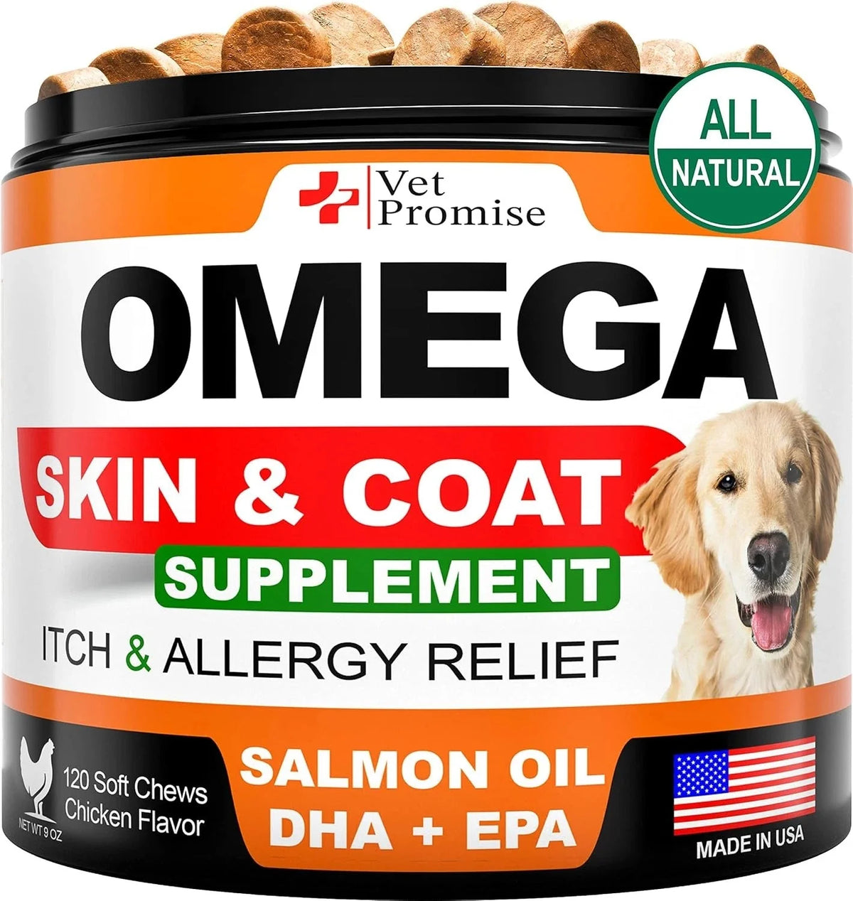 Omega 3 for Dogs - Skin and Coat Supplement - Fish Oil for Dogs 07FC0E-D4 - KOEEK [1]