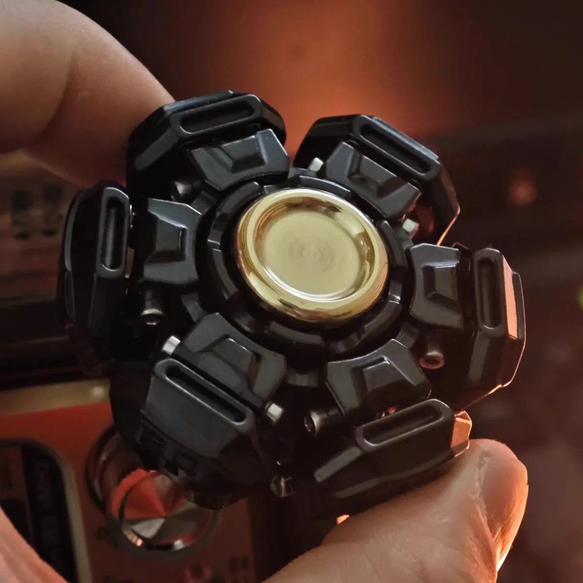Open Armor Linkage Stainless Steel Fidget Spinner - EDC Stress Relief, ADHD Toy 07FC0E-D4 - KOEEK [5]