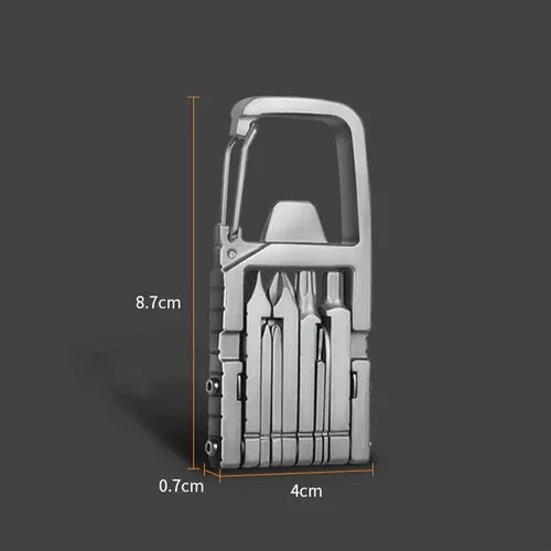 Outdoor Stainless Steel Multi Tools Card Bottle Opener Keychain EDC LittleHelper 07FC0E-D4 - KOEEK [5]