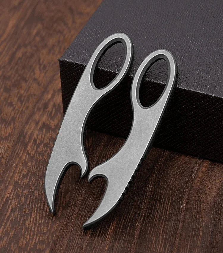 Outdoor Titanium Alloy Multi Tools Crowbar Bottle Opener Portable Keychain 07FC0E-D4 - KOEEK [1]