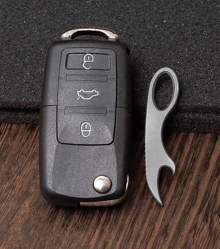 Outdoor Titanium Alloy Multi Tools Crowbar Bottle Opener Portable Keychain 07FC0E-D4 - KOEEK [8]