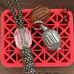 PEI EDC Titanium Lanyard Bead Paracord Necklace Pendant DIY Bracelet Beads Gift 07FC0E-D4 - KOEEK [2]