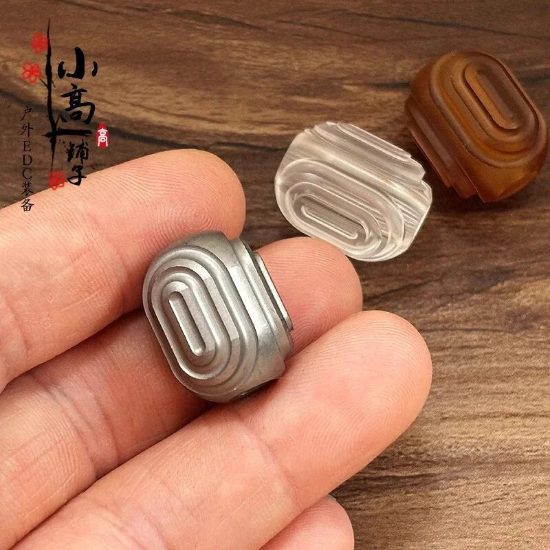 PEI EDC Titanium Lanyard Bead Paracord Necklace Pendant DIY Bracelet Beads Gift 07FC0E-D4 - KOEEK [3]